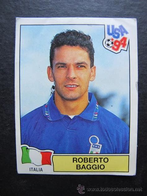 Cromo Pegatina Roberto Baggio Italia Mundial USA 94 Coleccion Panini N