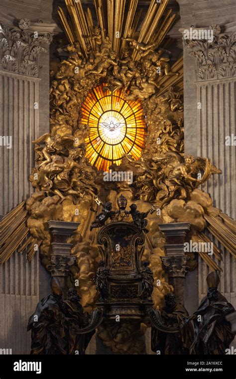 Cathedra Petri Altar Of The Chair Of St Peter By Bernini S The