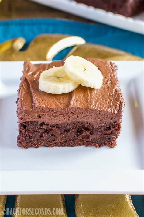 Banana Brownies With Peanut Butter Fudge Frosting Dessert Bar Recipe Dessert Bars Dessert