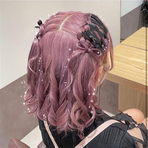 komaヘアセット on Instagram レースアップ髪リボンハーフツイン ୨୧ ୨୧ ୨୧