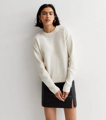 White Crew Neck Jumper Womens Shop Bellvalefarms