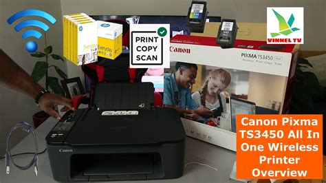 Canon Pixma Ts All In One Wireless Wifi Printer Overview Youtube