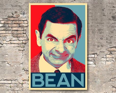 Mr Bean Pop Art Illustration British Comedy Home Decor In Etsy