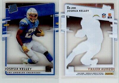 Joshua Kelley Panini Chronicles Clearly Donruss Rated Rookie Rr