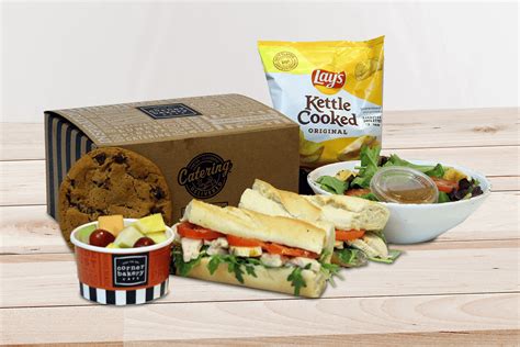 Configure Sandwich Box w/ Chips & Salad - Corner Bakery Cafe | catering.cornerbakerycafe.com