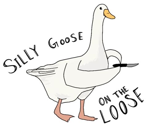 Silly goose painting funny goose print people person art geese goose ...