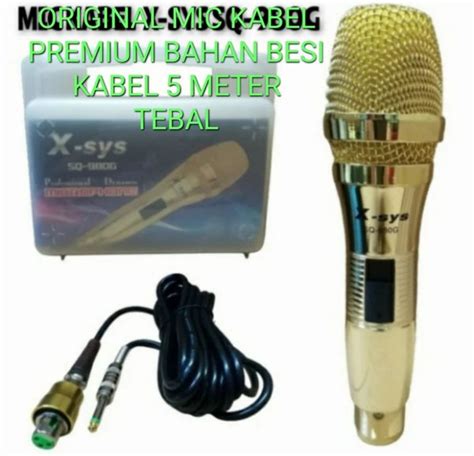 Jual G Ori Mic Kabel Besi Karaoke Legendary Dynamic Mikropon Mik