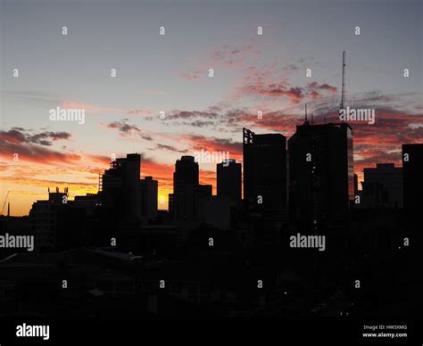 Perth Skyline Silhouette Hi Res Stock Photography And Images Alamy