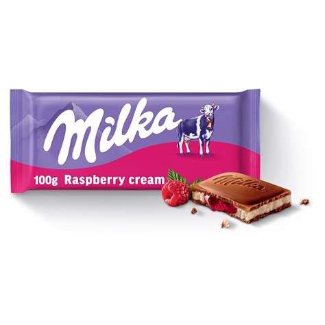 Milka Czekolada Mleczna Z Nadzieniem O Smaku Malinowym 100 G Zakupy