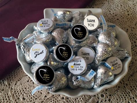 108 Hershey Kiss® Stickers Hershey Kiss Stickers Wedding Etsy In 2022