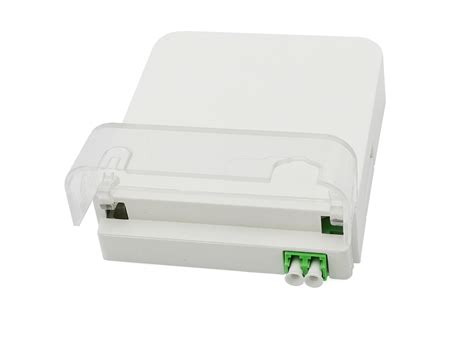 2 Port LC APC Duplex FTTH Fiber Optic Terminal Box Wall Outlet IP54