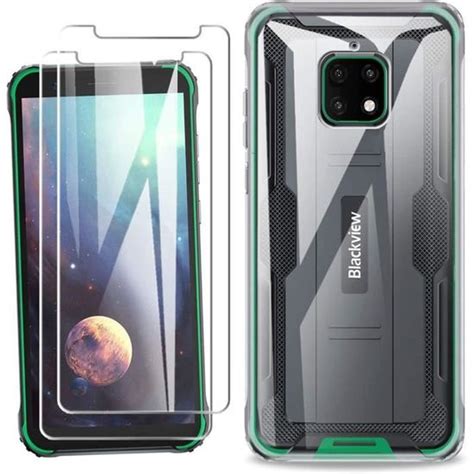 Coque Blackview BV4900 Pro BV4900S Transparente 2 Verre trempé