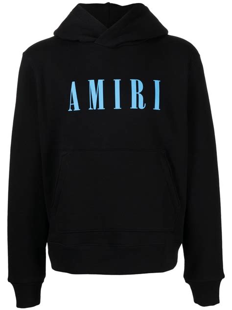 Amiri Core Logo Hoodie In Black Modesens