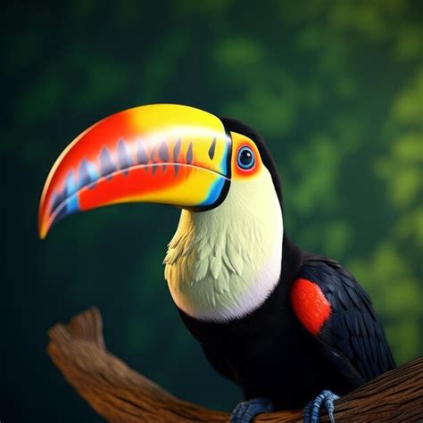 Premium Photo | Multicolored Toucan Bird