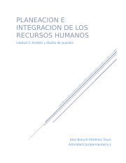 Unidad 3 Complementaria 1 Docx PLANEACION E INTEGRACION DE LOS