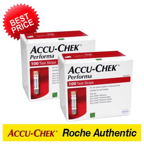 Accu Chek Performa 100 X 2 Diabetes Glucose Test Strips Exp June 2025