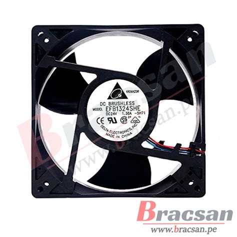 Ventilador Vdc A Cables X X Mm Delta Efb She Bracsan