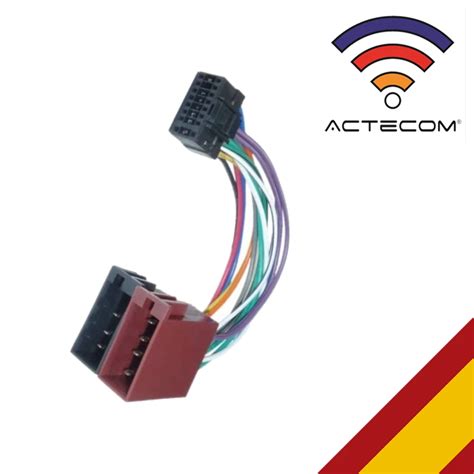 Actecom Adaptador Iso De Radio De Coche Cable De Pines Conector