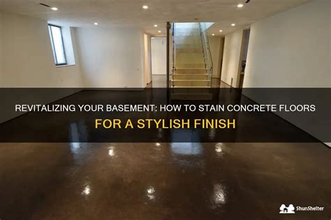 Revitalizing Your Basement How To Stain Concrete Floors For A Stylish