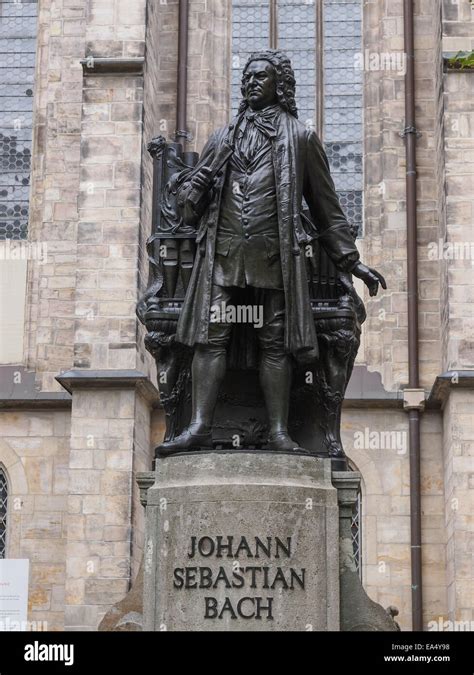 The Neues Bach Denkmal Meaning New Bach Monument Stands Since 1908 In