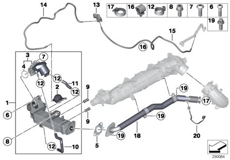 Original BMW Hose Cooler Exhaust Gas Recirculation Z4 Roadster E85