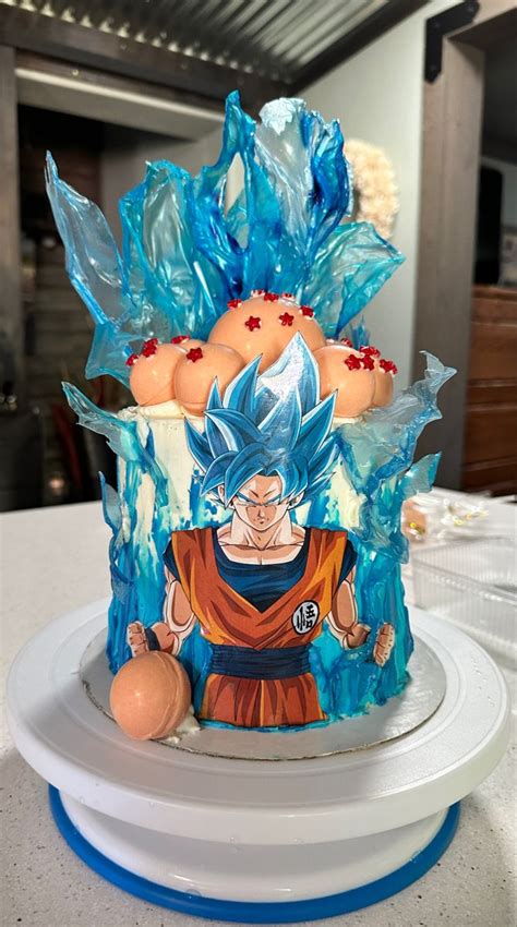 Dragonball Z Cake Dragonball Z Cake Anime Cake Goku Birthday