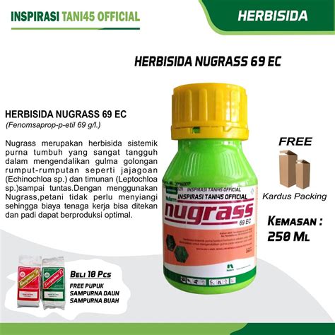 Jual Herbisida Nugrass Ec Ml Pengendali Gulma Tanaman Padi Obat