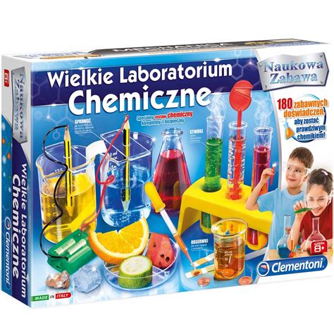 CLEMENTONI Mały Chemik 180 Doświadczenia Chemiczne 7575571766