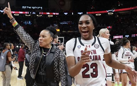 Dawn Staley South Carolina Players Address Final Four Win Over Nc