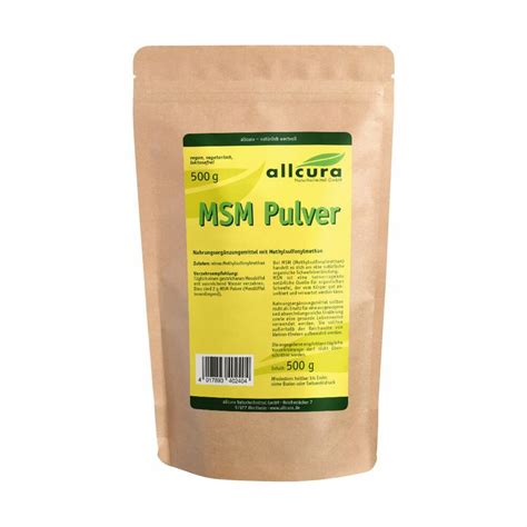 Allcura MSM Pulver 500 G Shop Apotheke