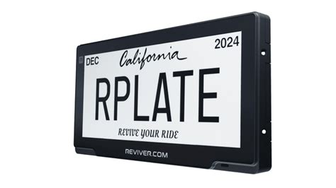 Digital License Plates Are Legal In California Reviver