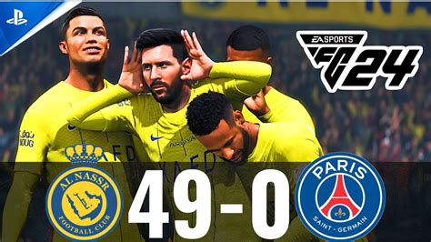 Fc Gameplay Al Nassr Psg Ft Messi Ronaldo Mbappe