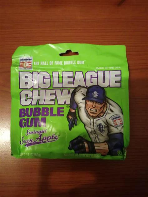 Big League Chew Bubble Gum Swingin Sour Apple Chewing Gum Filanti