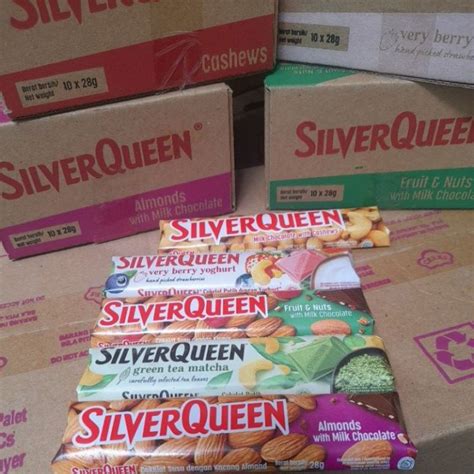 Jual Silverqueen 25 Gram 1 Box 10pcs Coklat Silver Queen Isi 10 X 25gr