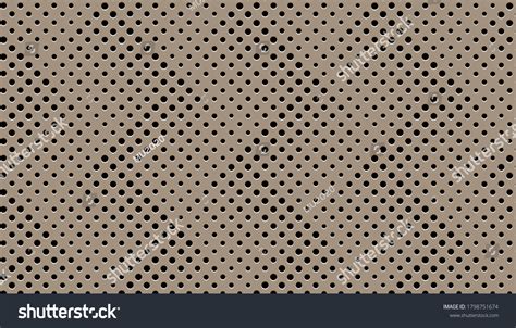 Metal Perforated Pattern Texture Mesh Backgroundvector Stock Vector