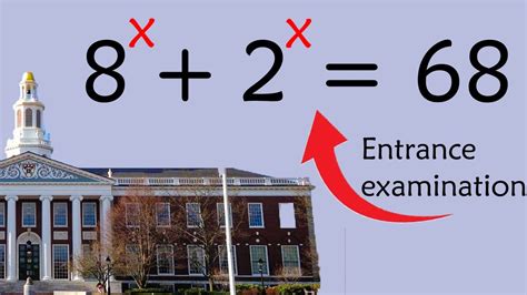 Entrance Exam For Harvard University Math Question YouTube