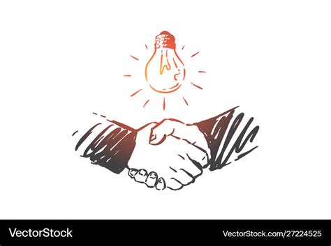 Partnership Innovation Collaboration Concept Vector Image