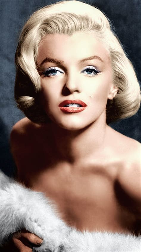 Marilyn By Frank Powolny Colorized Image Marylin Monroe