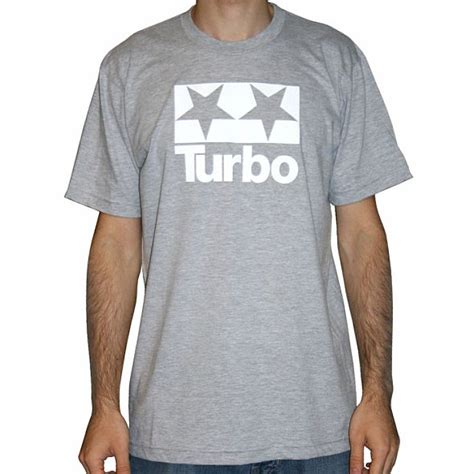 Turbo Turbo T Shirt Grey With White Logo Vinyl At Juno Records