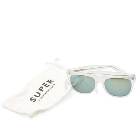 SUPER by RETROSUPERFUTURE Classic Sunglasses Crystal Matte Petrol | END ...