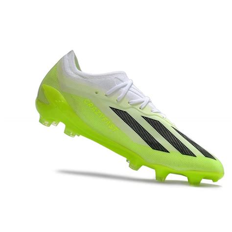 Adidas X Crazyfast Messi 1 FG Blanco Negro Limón Lúcido