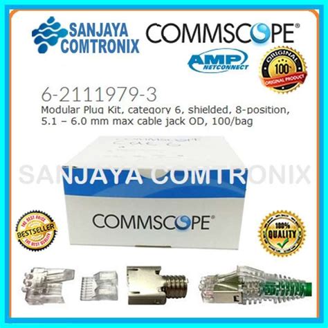 Promo Connector Cat 6 RJ45 Konektor Cat6 Commscope 6 2111979 3