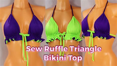 Diy Reversible Bikini Ruffle Triangle Bikini Top Gigi Fashion