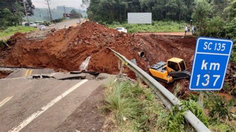 Rodovias Seguem Interditadas Após Chuva Em Sc Jornal Razão