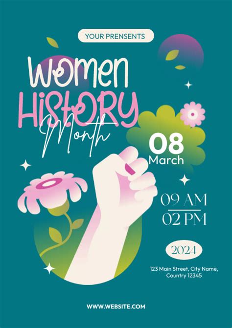 Womens History Month Flyer Template Postermywall