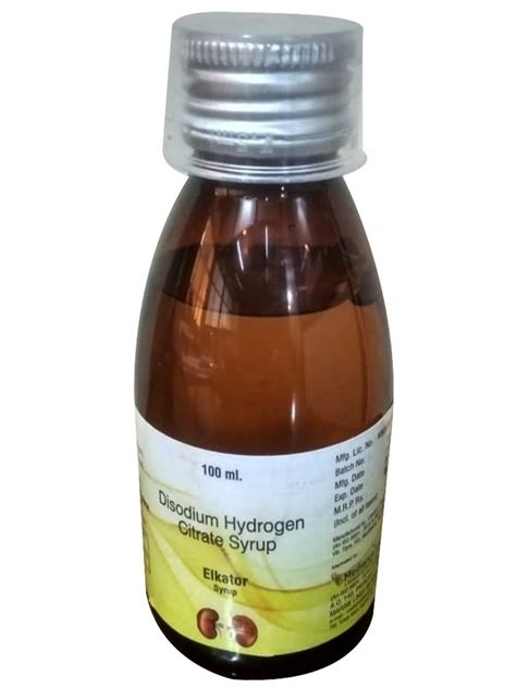 Disodium Hydrogen Citrate Syrup 100ml Prescription At Rs 35 Bottle In