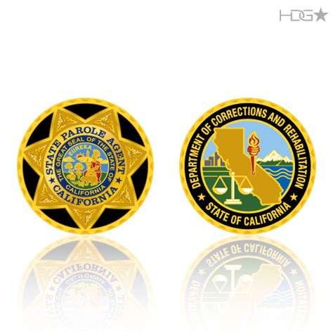 California Parole Agent Challenge Coin Hdg Tactical