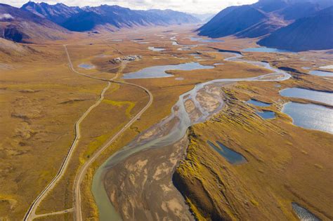 Crossing Lines Brooks Range Alaska Carl Johnson Photography