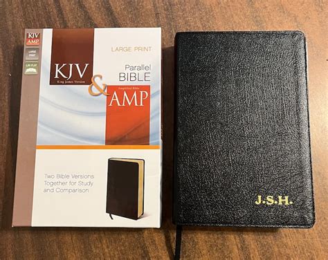 Amplified Classic Kjv Parallel Large Print Bible Black Bonded