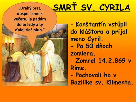 PPT Jubilejný rok sv Cyrila a Metoda 1150 výročie príchodu na Veľkú